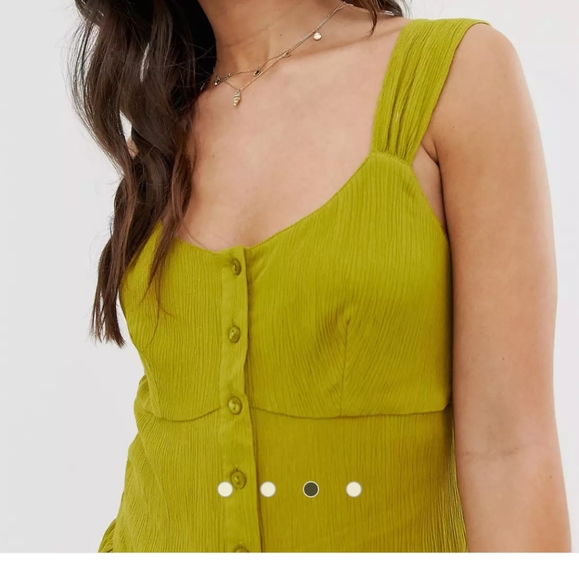 ASOS | Cami with Peplum hem with Crinkled Finish | Size 4 - Picture 6 of 6